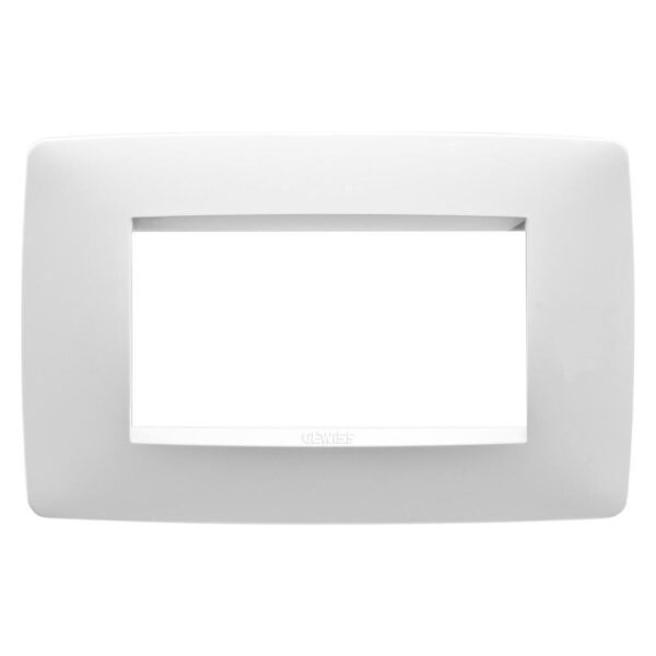 Ramă decor 4 module Chorus One, Gewiss GW16104TB, alb lapte