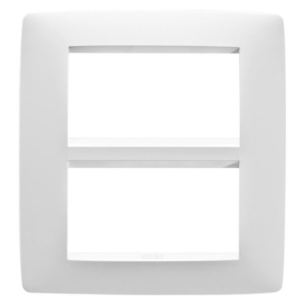 Ramă decor 8 (4+4) module Chorus One, Gewiss GW16108TB, alb lapte