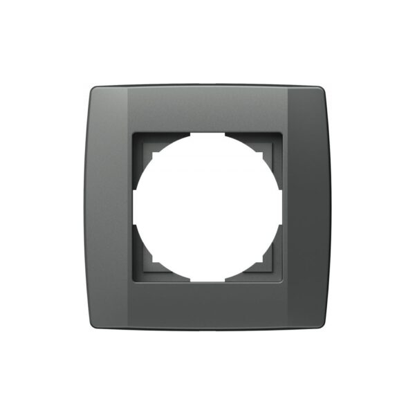 Ramă decorativă simplă TEM, Logiq, 1 modul, plastic, antracit