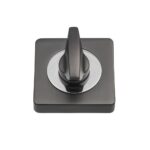 Rozeta pentru WC Gamet, patrata, zamac, crom, 52 x 52 mm