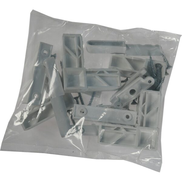 Set accesorii pentru plasa anti-insecte, fereastra, alb, polipropilena