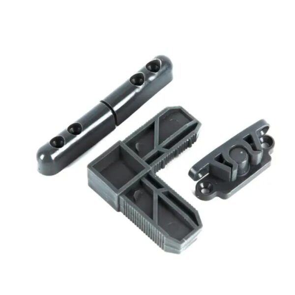 Set accesorii pentru plasa anti-insecte, gri, plastic