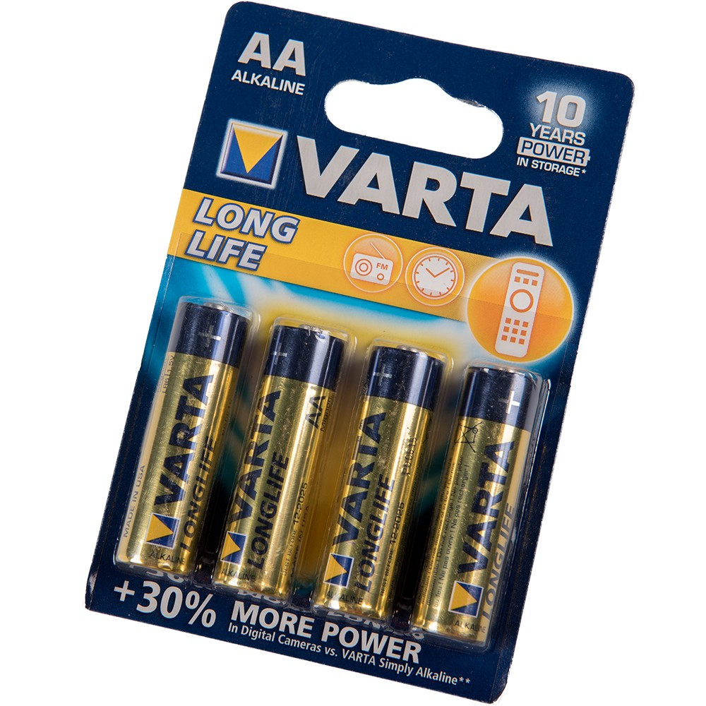 Set baterii alcaline AA Longlife, 1.5 V Set baterii alcaline AA Longlife, 1.5 V