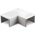 Set canal cablu cot in plan Dietzel, plastic, alb, 16 x 16 mm, 2 bucati