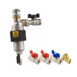 Set filtru magnetic Tiemme TM-MAG pentru centrală murală, 3/4", cu 4 robineți