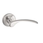 Set manere Yale Napoli, cu rozeta, aluminiu, argintiu, 54mm