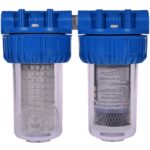 Sistem de filtrare în 2 trepte: sită și cărbune activ, 7", racord 1"