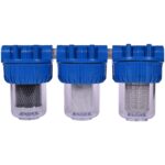 Sistem de filtrare în 3 trepte: sită, polipropilenă și cărbune activ, 5", racord 3/4"
