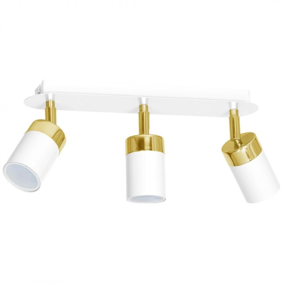 Spot Joker, 3 x GU10, metal, alb/auriu Spot Joker, 3 x GU10, metal, alb/auriu