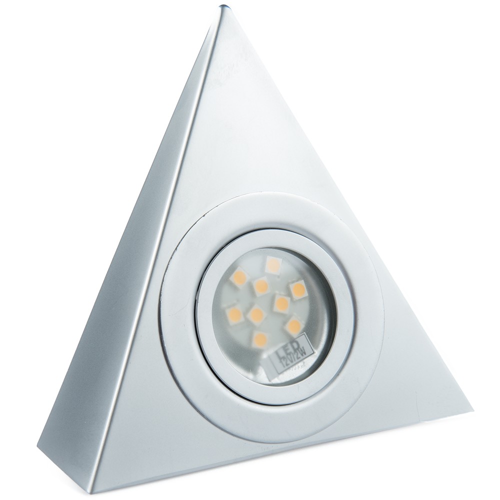 Spot LED piramidal, 2W, aluminiu, lumina rece, IP22 Spot LED piramidal, 2W, aluminiu, lumina rece, IP22