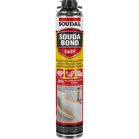 Spumă adezivă Soudal Soudabond Easy, aplicare cu pistol, 750 ml