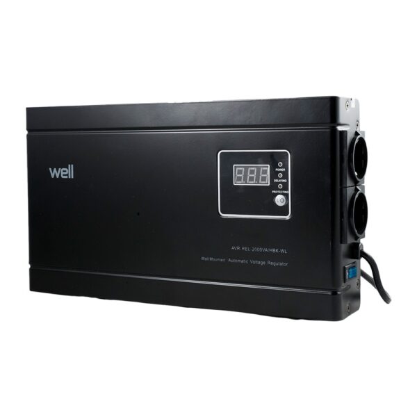 Stabilizator Automat de Tensiune- 2000VA/1200W, negru
