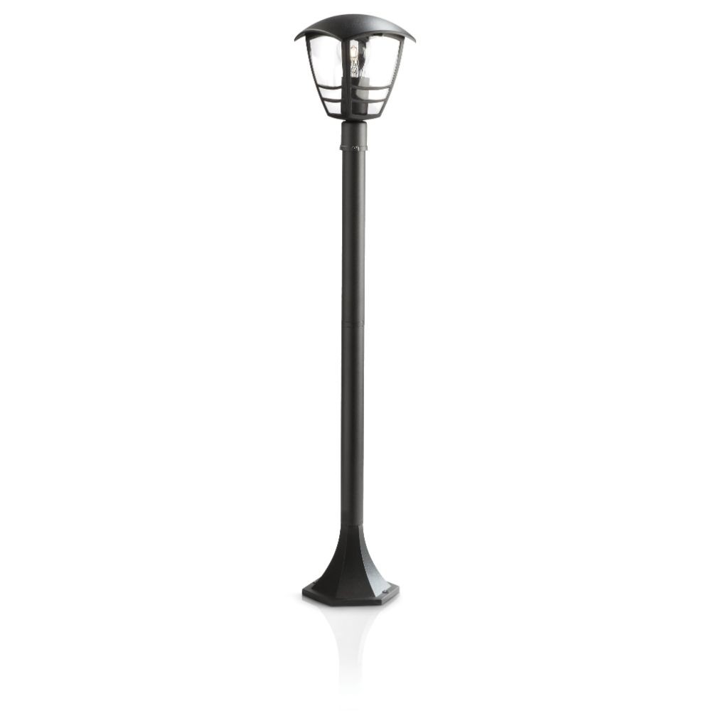 Stalp iluminat exterior Philips Creek, E27, 1x60W, IP44, Negru Stalp iluminat exterior Philips Creek, E27, 1x60W, IP44, Negru