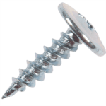 Surub autofiletant, cap plat cu saiba dublu filet, PH2, 4,2 x 16 mm, pentru gips-carton