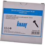 Surub autofiletant Knauf TN25, 3,5 x 25 mm, 1000 buc, pentru gips-carton