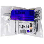 Surub autoforant pentru gips-carton, filet pentru lemn, otel fosfatat, 3,5 x 45 mm, 100 buc