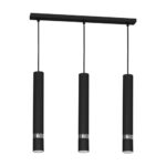 Suspensie Joker, 3xGU10, metal, negru/crom