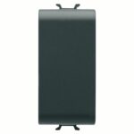 Tastă falsă Gewiss Chorus GW12195-1BL, 1 modul, negru, 22 x 44 x 22.4 mm
