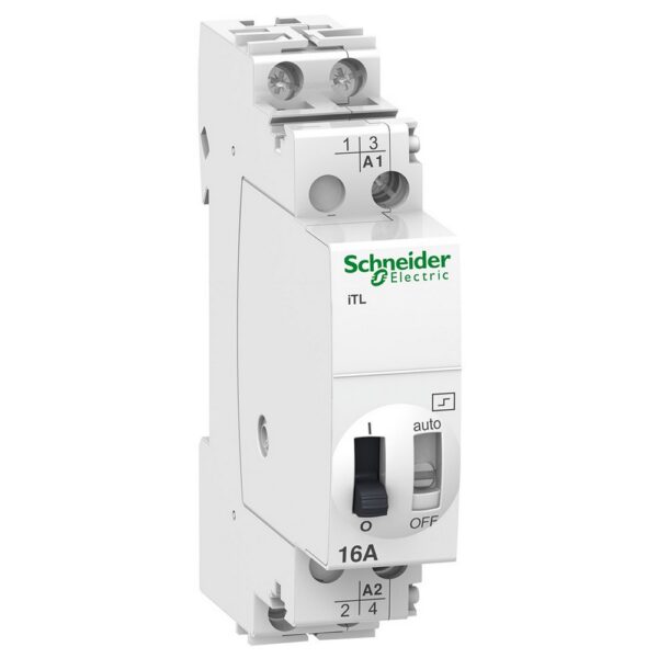 Teleruptor iTL Scheider A9C30812, 2P, 2 Nd 16A, bobina 110 Vcc - 230 - 240 Vca