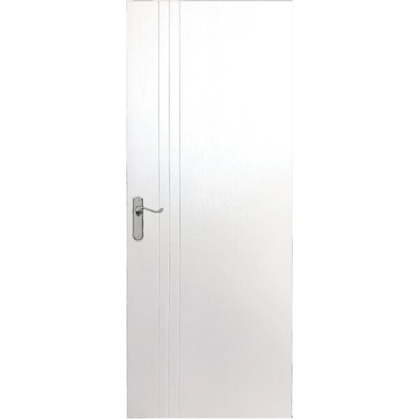 Usa interior celulara Pamate M050, model plina, reversibila, MDF, alb, toc fix, 200 x 80 cm x 3.5 cm