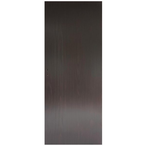 Usa interior celulara Pamate M050, model plina, reversibila, MDF, wenge, toc fix, 200 x 80 cm x 3.5 cm