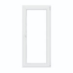 Usa PVC balcon, 5 camere, deschidere oscilobatanta, dreapta, alb, 80 x 200 cm
