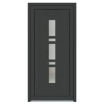 Usa PVC pentru intrare KF28, antracit, 98 x 200 cm, 5 camere, dreapta