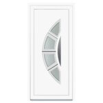 Usa PVC pentru intrare KT35, alb, 98 x 200 cm, 5 camere, stanga
