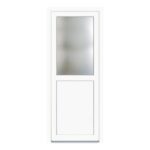 Usa PVC secundara, alb, 78 x 190 cm, stanga, 4 camere, geam 1/2