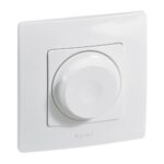 Variator de tensiune Legrand Niloe 396452, alb, 300 W, ramă inclusă