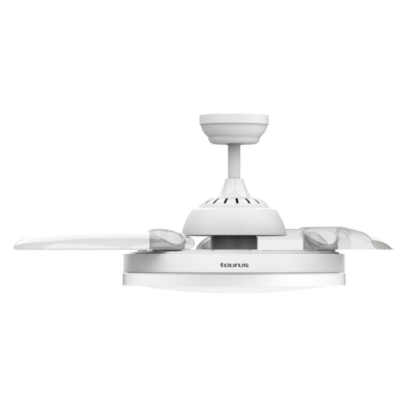 Ventilator de tavan Taurus Fresko, 40 W, lampa LED, plastic, alb, diametru 107 cm