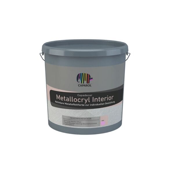 Vopsea decorativă Capadecor Metallocryl Interior cu aspect metalizat, 2,5 l