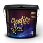 Vopsea decorativă cu aspect sablat metalizat, Deko Creative Effect Sospiri Silver, 1,25 l