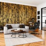 Vopsea decorativă cu folie metalizată și aspect tridimensional, Jeger Hologram, gold