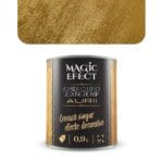 Pachet vopsea decorativă cu efect de dune de nisip Magic Effect Ultra Gold, pe bază de apă, 0,9 l, 1 + 1 + pensulă