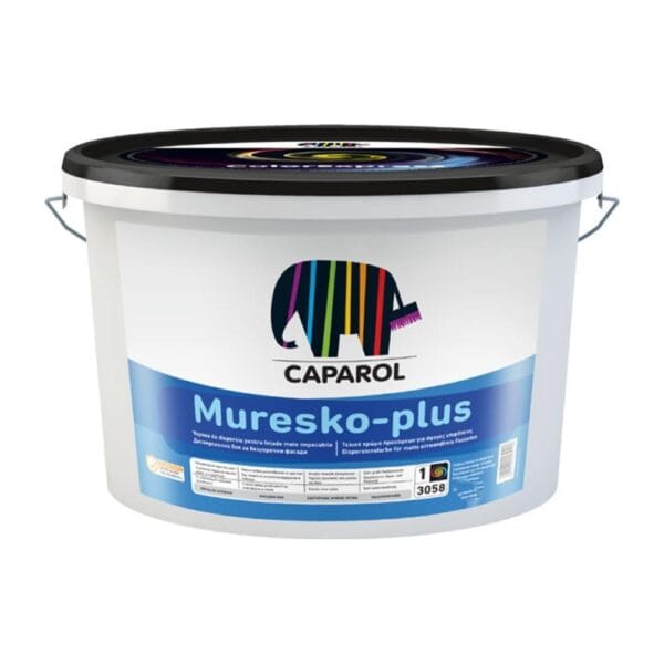 Vopsea lavabilă exterior Caparol Muresko, alb, 9,8 l