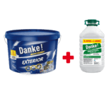 Vopsea lavabilă exterior Danke, alb, 15 l + Amorsă 4 l