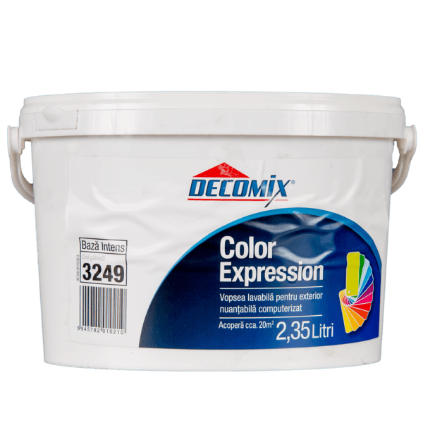 Vopsea lavabilă exterior Decomix Color Expression, Bază Intens, 2,35 l