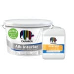 Vopsea lavabilă interior Caparol, alb, 15 l + Unigrund 4 l