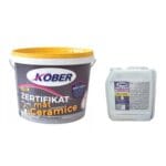 Vopsea lavabilă interior/exterior Kober Zertifikat mat, cu microsfere ceramice, alb, 15 l + 4 l amorsă