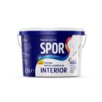 Vopsea superlavabilă interior Spor, alb, 2,5 l